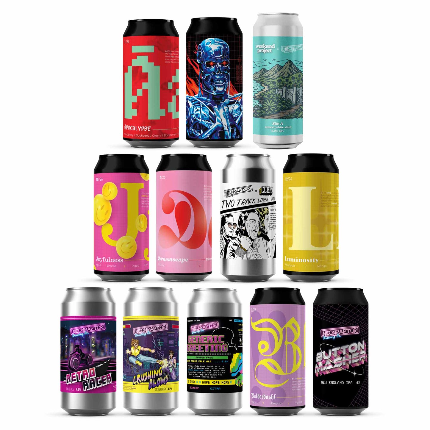 Neon Raptor Discovery Box (12 Pack)